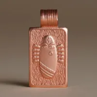 Медный кулон Линг Бхайрави, Иша Лайф; Linga Bhairavi Copper Pendant (Large), Isha Life